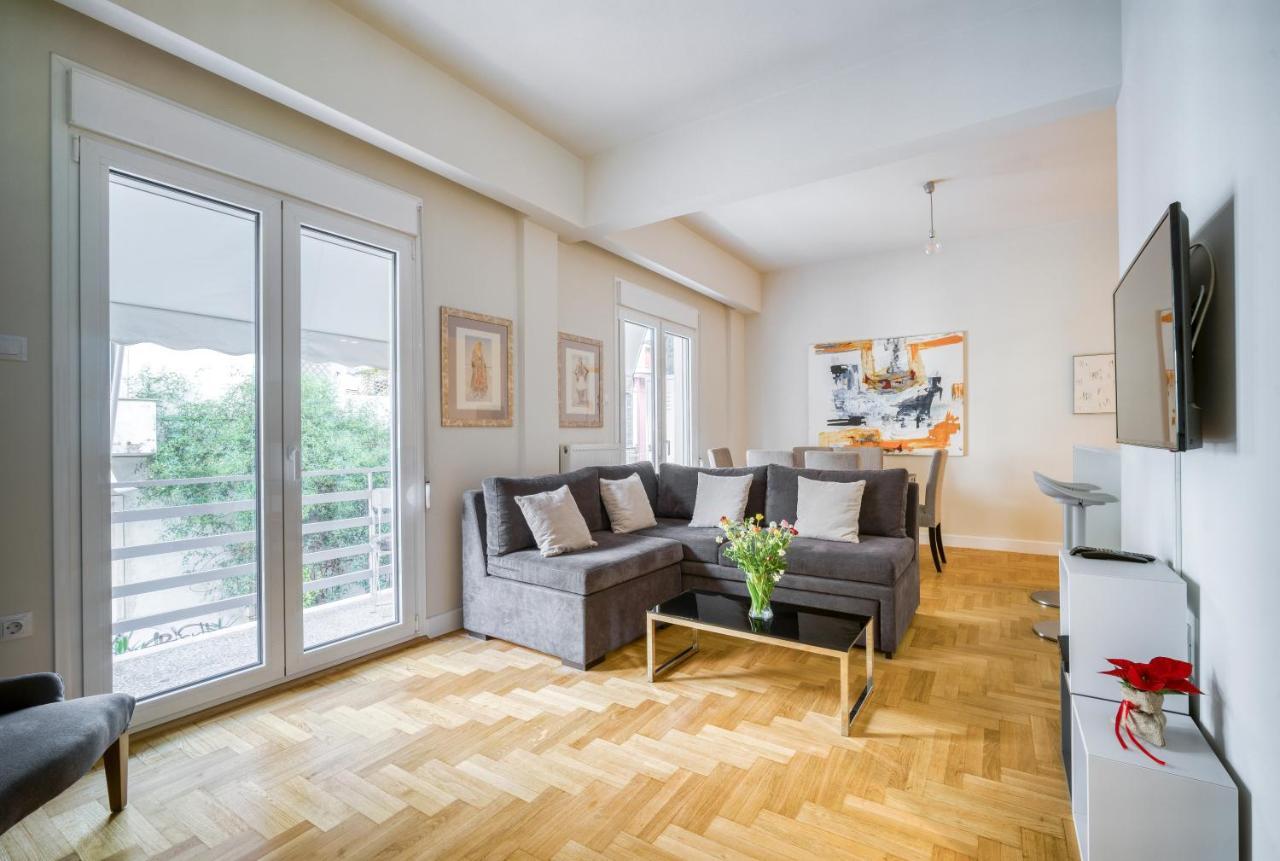 Lovely Sunlit Central Athens 2 Bedroom 2 Bathroom Condo Buitenkant foto