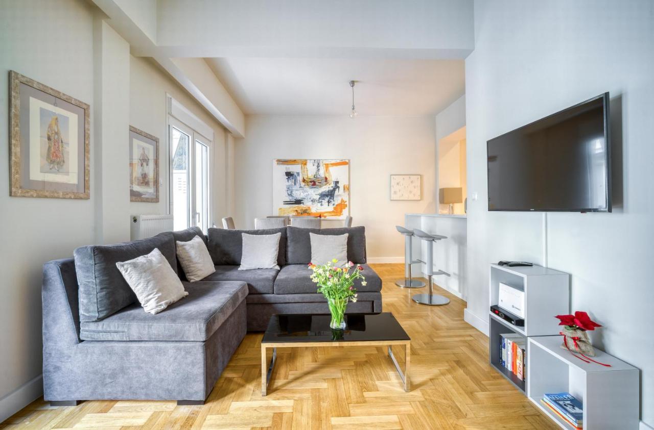 Lovely Sunlit Central Athens 2 Bedroom 2 Bathroom Condo Buitenkant foto